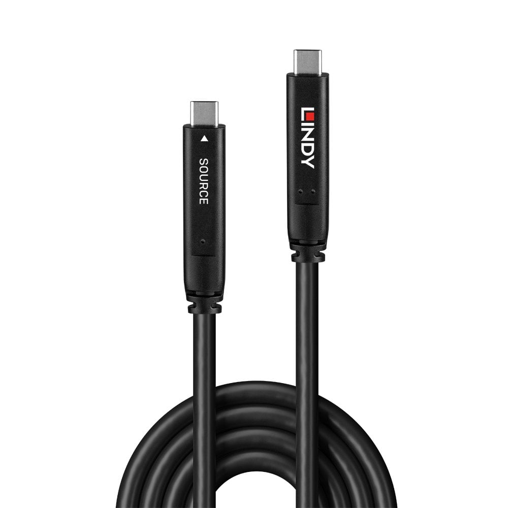 Lindy 10m USB C 3.2 Gen 2 & DP 1.4 Hybrid Cable